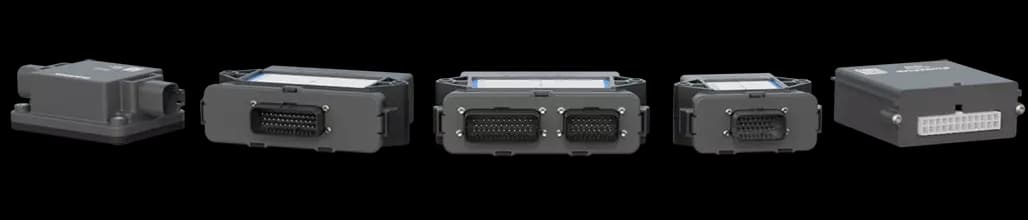 Makersan controller lineup highlighting compact, mid-range and high-I/O modules for mobile machine control.