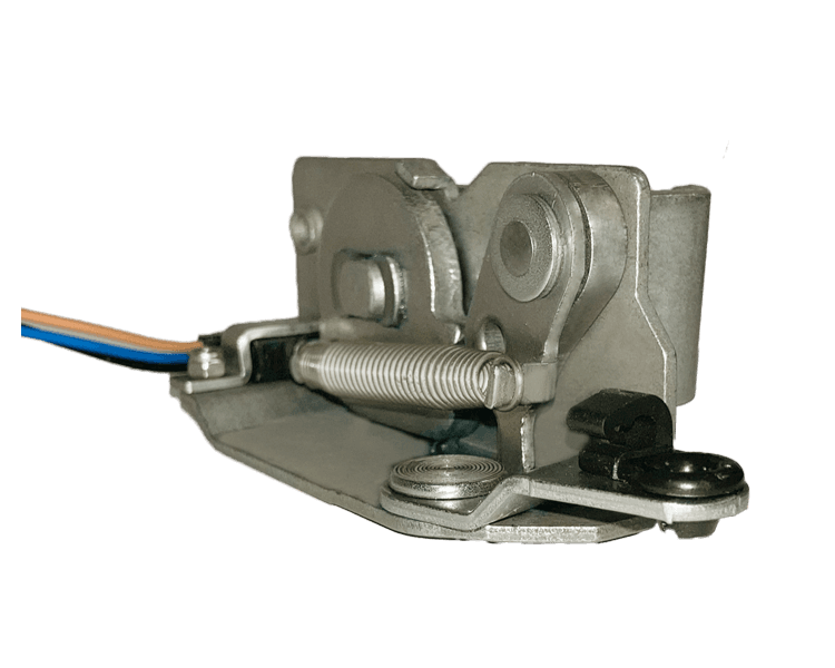 Makersan MO 035 double-lock latch with micro-switch.