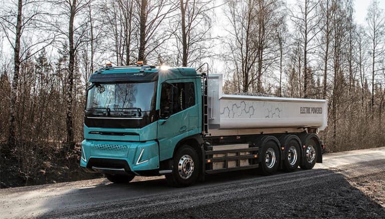A purpose-built vehicle on a working site.