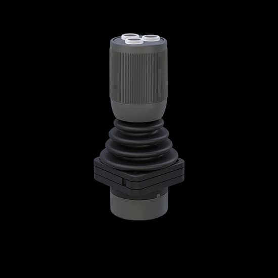 Makersan MO 395 mini joystick with grip and panel-mount base.