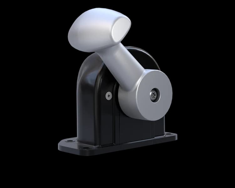 Makersan MO 376 rotary control lever in button and handle actuator variants.